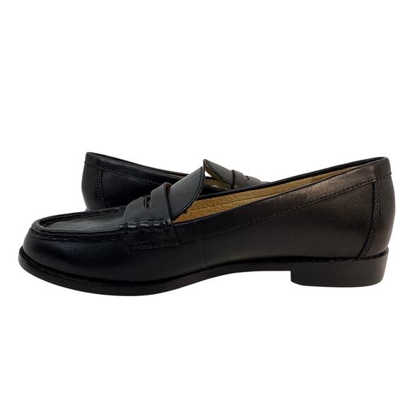 LAUREN by Ralph Lauren Wynnie Women's 6B Black Leather Loafer Slip on - Picture 3 of 12
